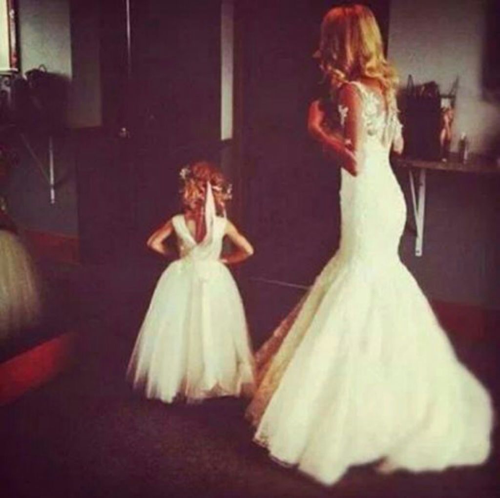 dress, small, daughter and big