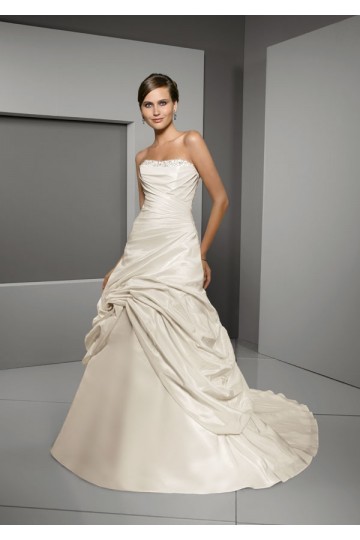 beads, a-line and a-line wedding dress