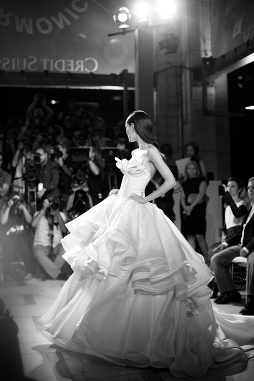 wedding dress, princess, catwalk and fashion show