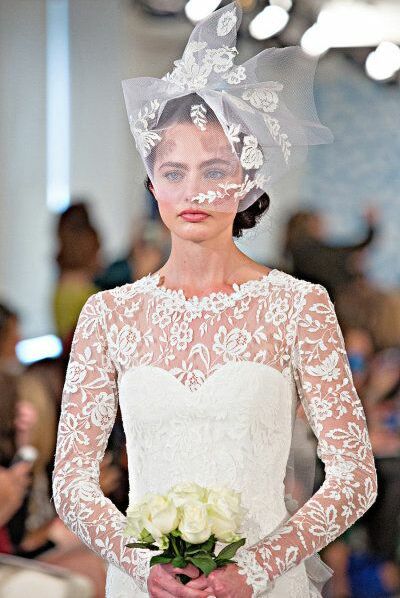 elegant, long sleeve and bridal