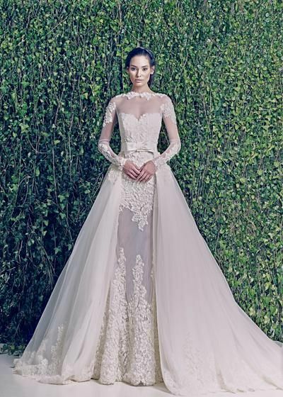 elegant, long sleeve and Zuhair Murad
