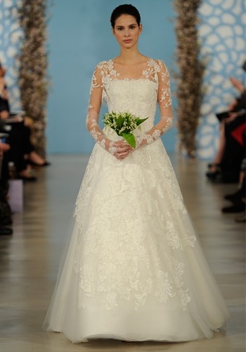 wedding gown, long sleeve and bridal