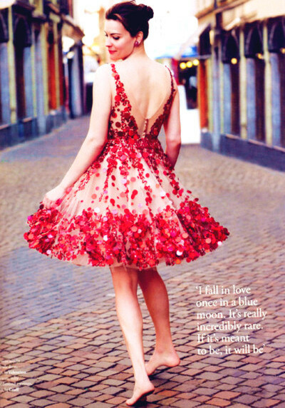 red dress, love and beautiful woman