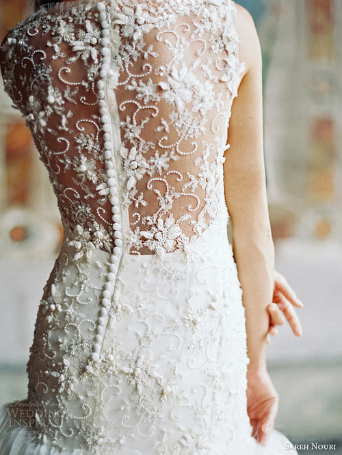 floral, wedding gown, lace and trendy