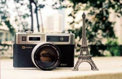 camera, french and weddingfavors