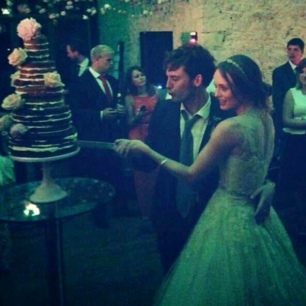 cake, bride and sam claflin