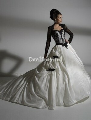 gothic wedding dress and gothic bridal gown