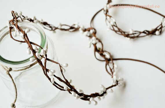 white berry headband, hair accessories and boho