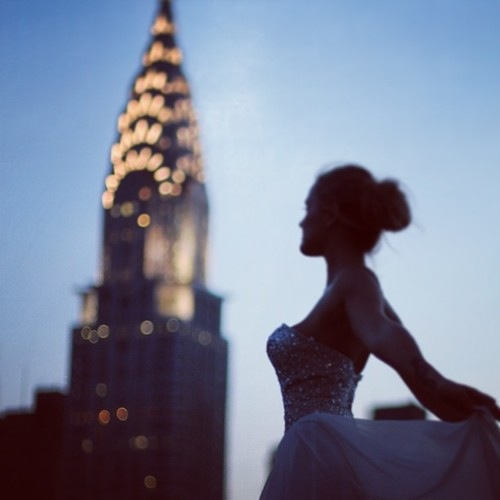 city, bride, girl and scenery