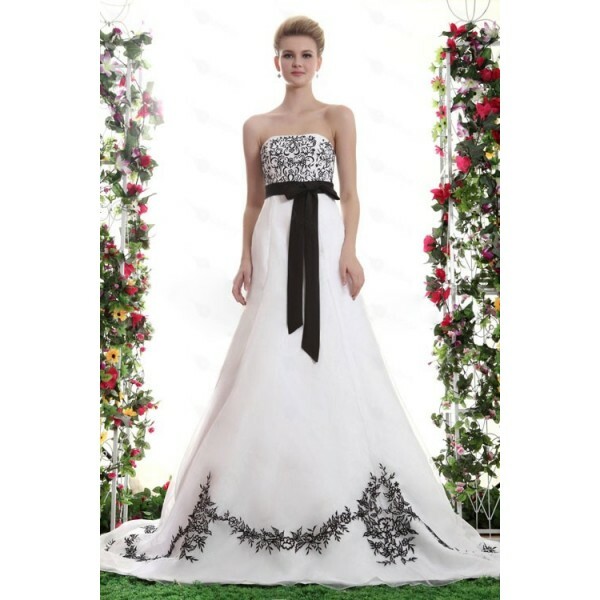 bridal dress, strapless, satin and bridal gown