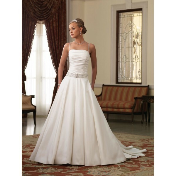 taffeta, straps, spaghetti and ball gown