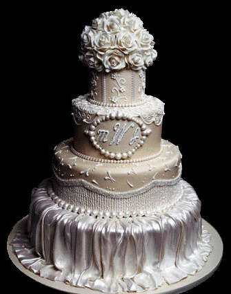 cake a boss and ornate wedding cake