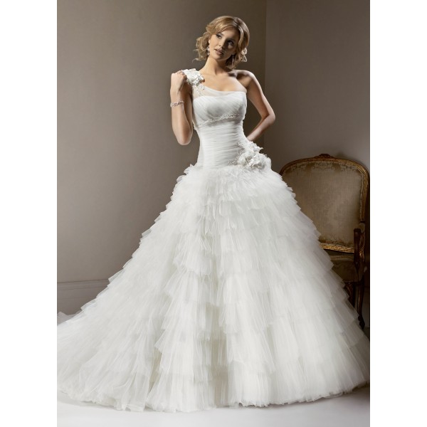 wedding dress, bridal gown, wedding gown and ruffles