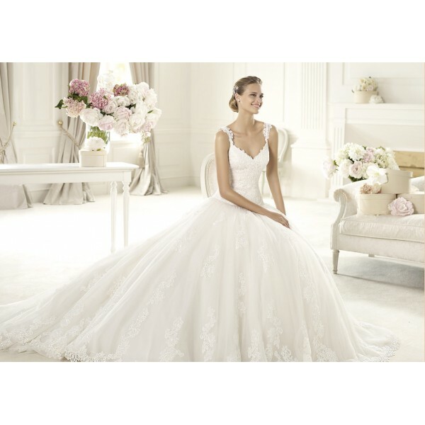 strap, ball gown, wedding dress and bridal