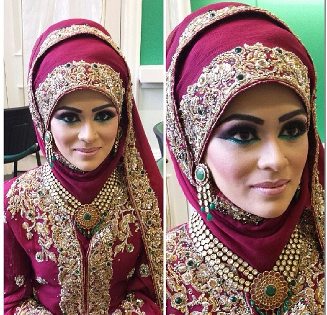 bride, makeup, yemen and paki