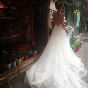 white, daydream and weddingdress