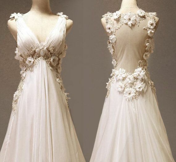 thing, flowers, wedding dress and vintage dress