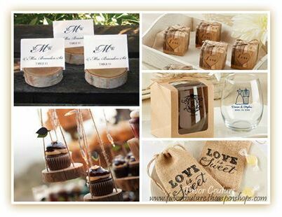 bridalshowerfavors, love is sweet and rustic