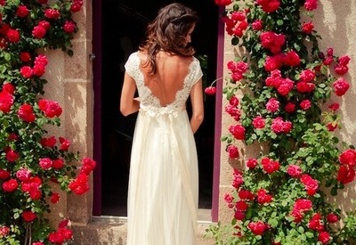 Flowy, dress and backless