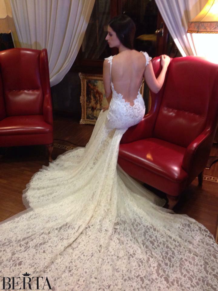 backless, wedding gown, berta and gorgeous