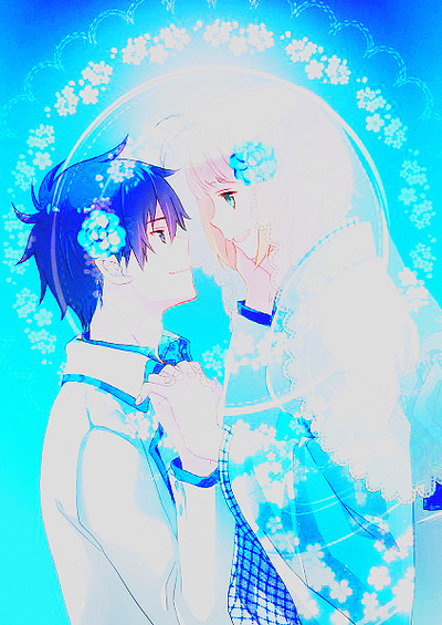 blue, couple and blue exorcist
