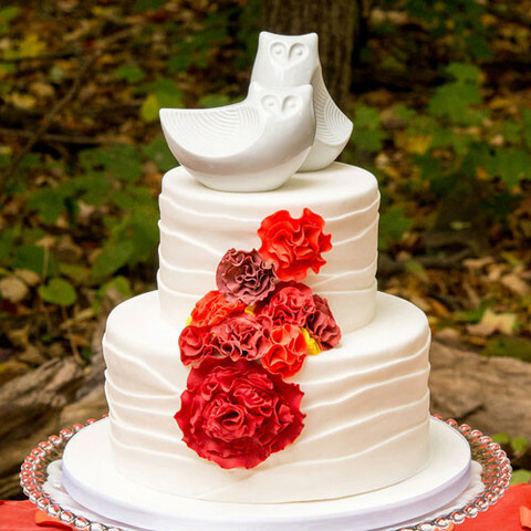 owls, birds, rustic wedding and flowers