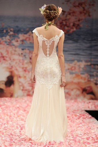 back detail, dress and gown