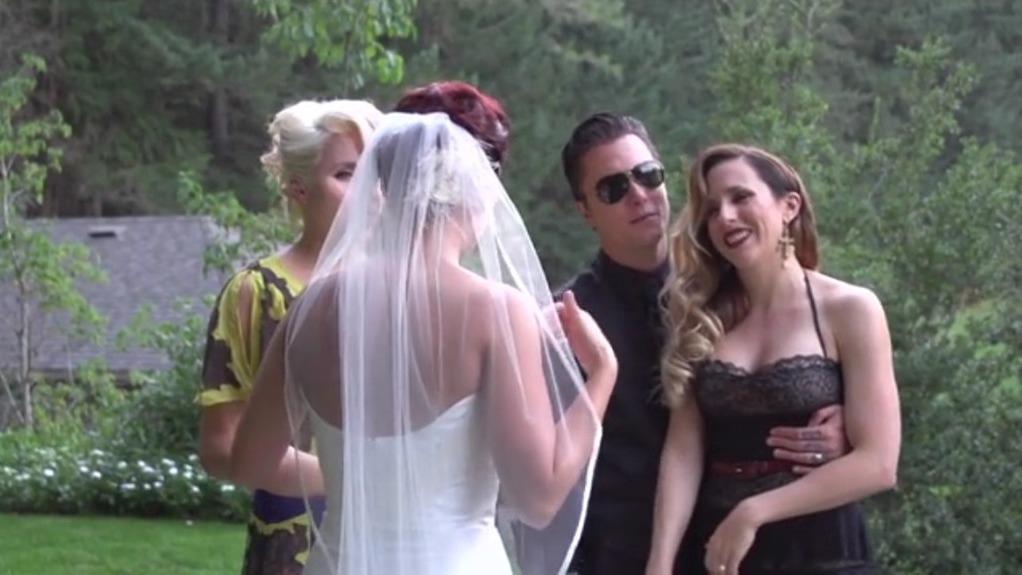 synyster gates, brian haner, seward wedding and michelle haner