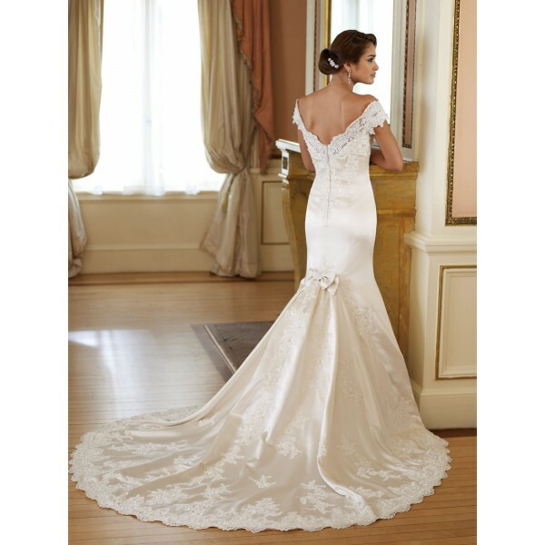 elegant, taffeta, bateau and cap sleeves