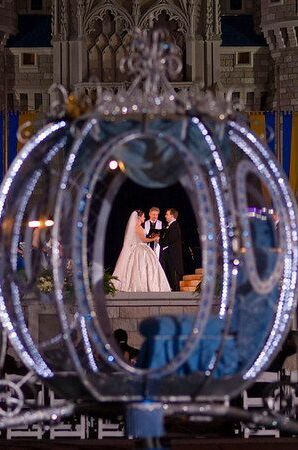 couple, magicial and disney wedding