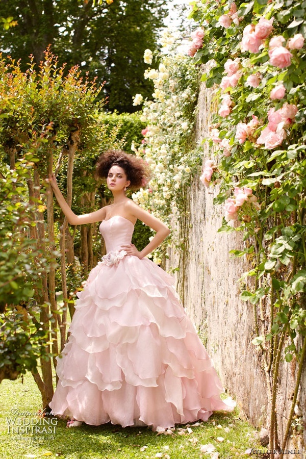 green, pink, pink petal and girl
