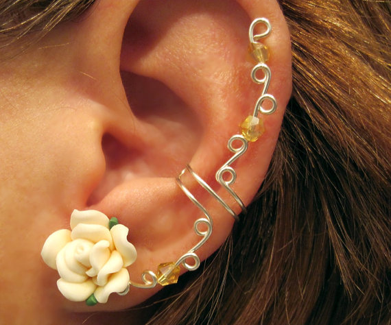 earcuff, cartilage, earrings and jewelry