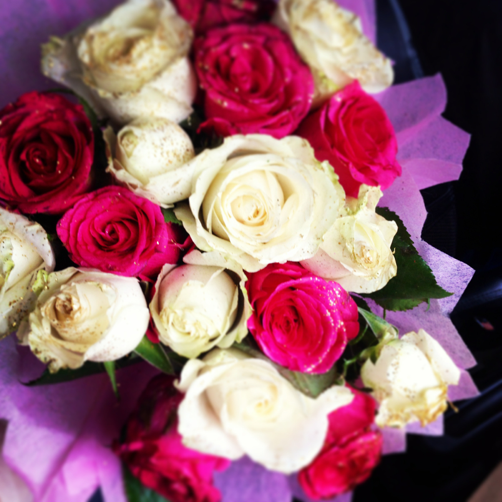 glitter, flowers, love and roses