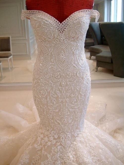 amazing, elaborate, white and dress