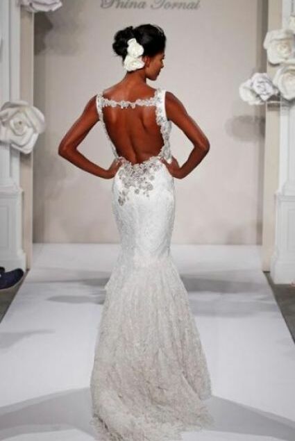 dress, mermaid and train