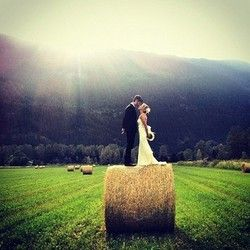 wedding dress, field and pretty