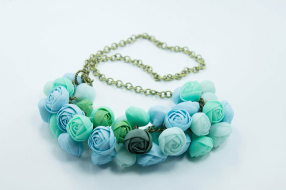 ranunculus, gift necklace and wedding necklace