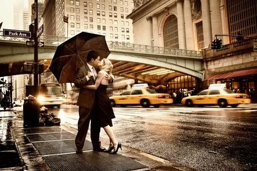 raining, handsome and manhatten