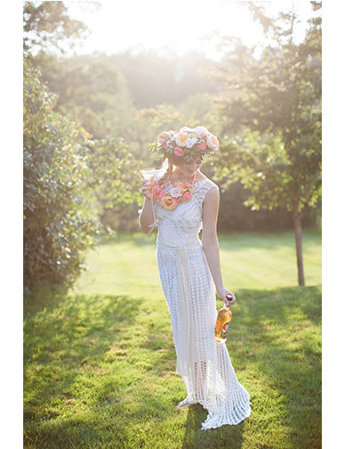white, lace and made to order
