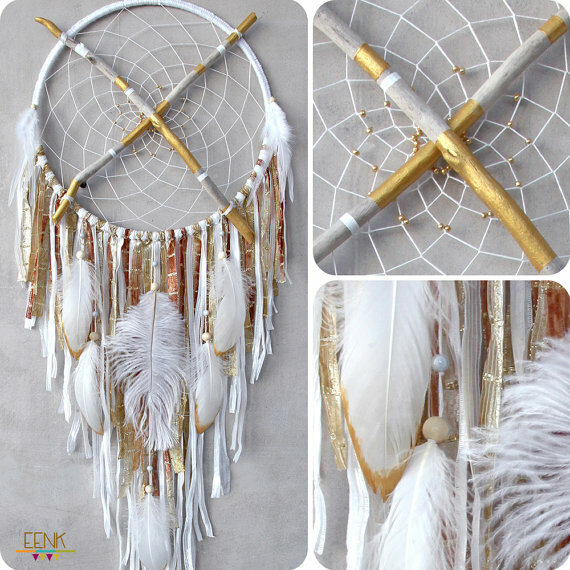 gold, bohemian, hippie and nursery