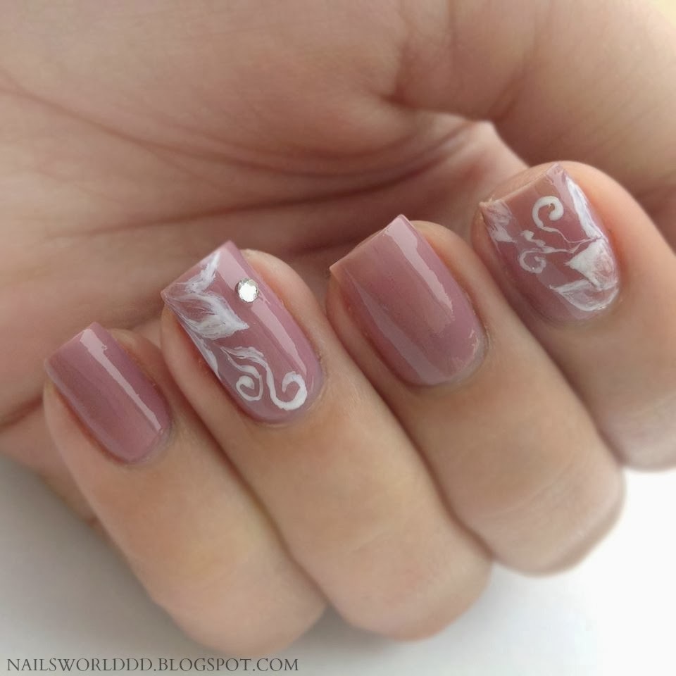 nail care, floral, nail polish and wedding nails