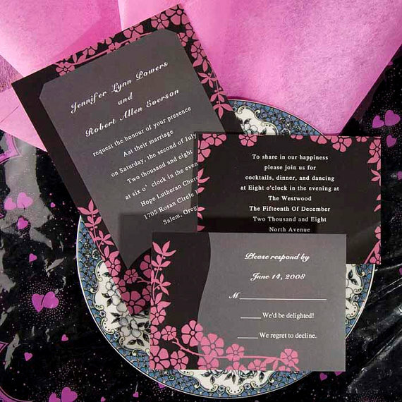 silver, rsvp card, spring and unique