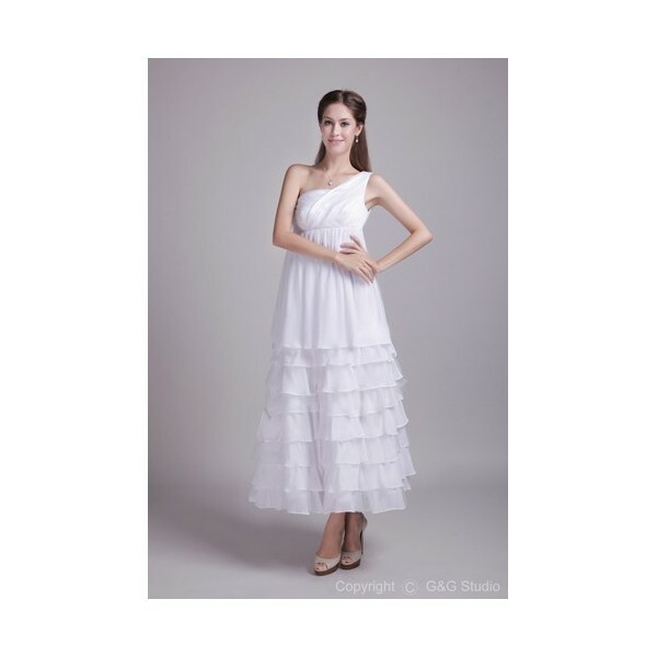 one shoulder, bridal gown, spring and empire