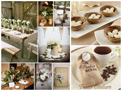 personalized favors, rustic and favors