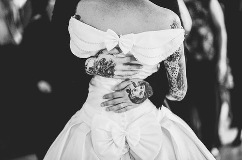 tattoo, girl and bridegroom