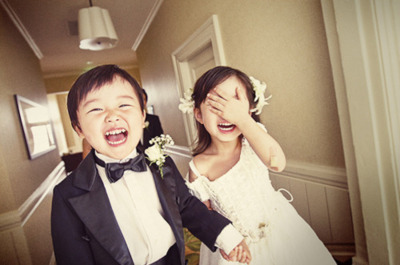 cute, ring bearer and flowergirl