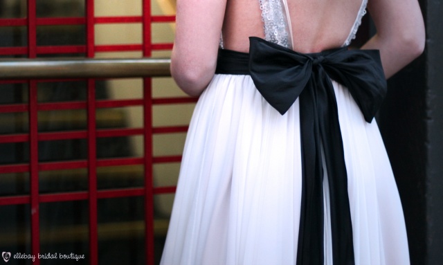 gown, girl and bow
