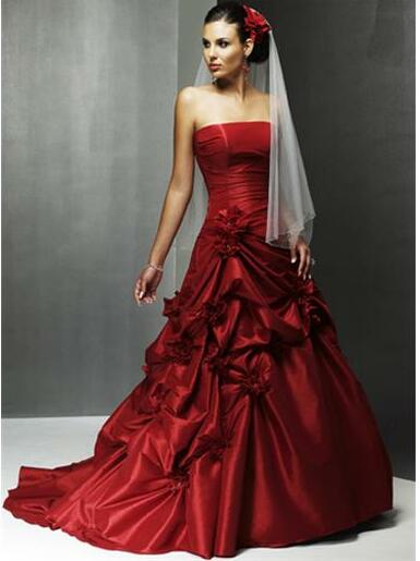 dress, red and red dress