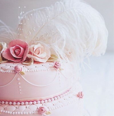 wedding cake, roses and pink