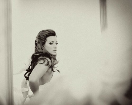 b&w, hair and woman